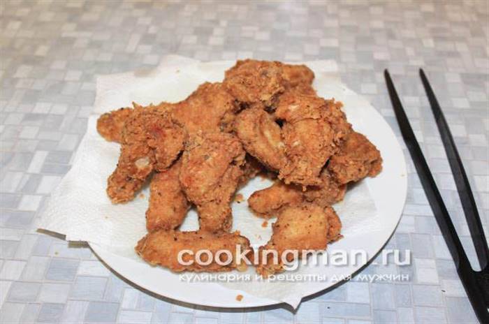 рецепт крилець kfc