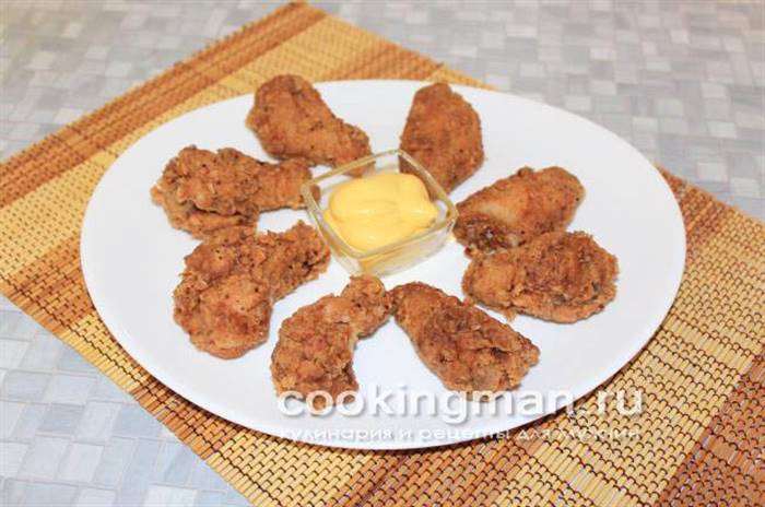 рецепт крилець kfc